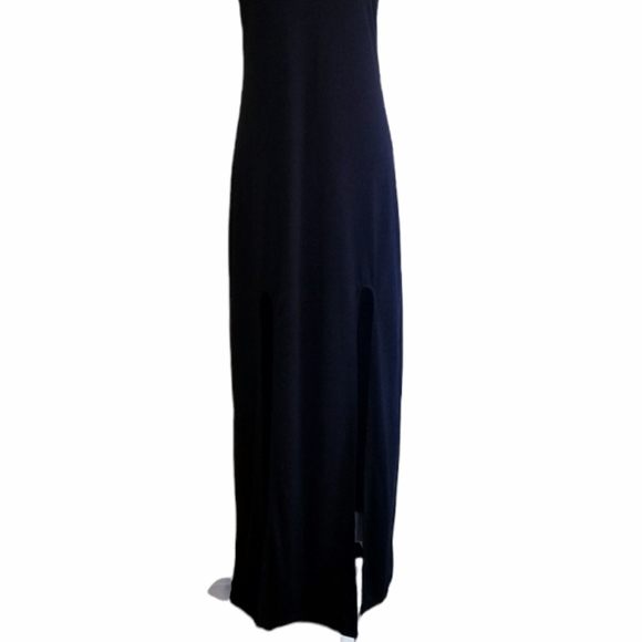 NEW Black Maxi Dress with Front Slits NWOT Size M - Picture 11 of 15